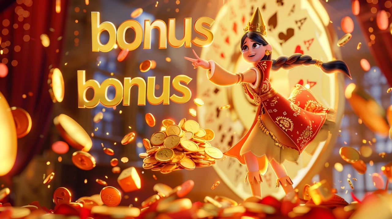 Ilustrasi slot digital dengan simbol klasik dan modern berwarna-warni